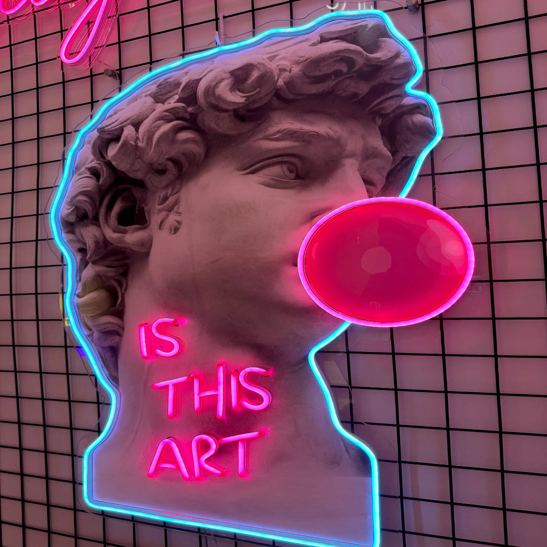 Is This Art LED Neon X Print