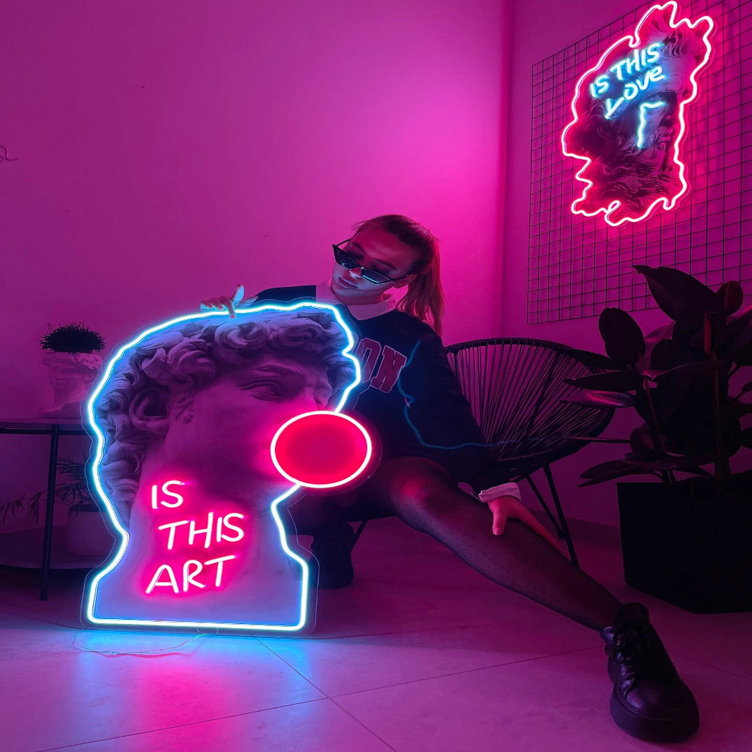 Is This Art LED Neon X Print