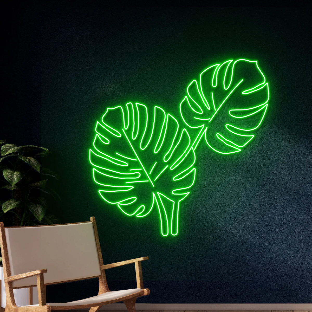 "Monstera Leaves" Neon Sign