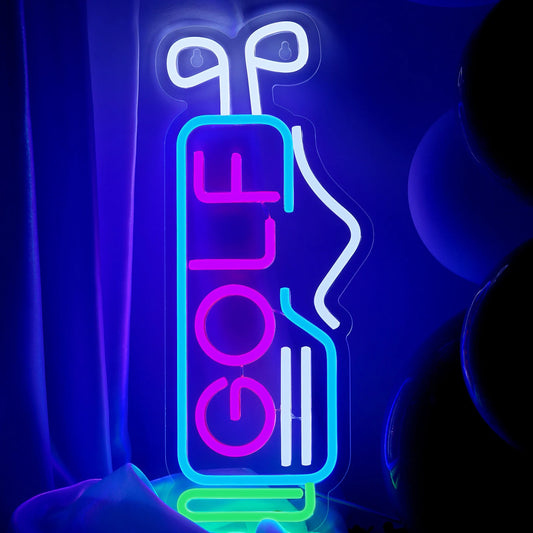 Golf LED Neon Sign Wall Decor