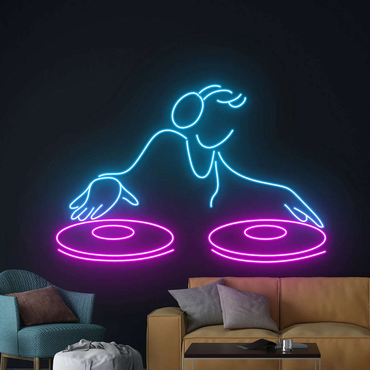DJ Neon Sign Music Led Light