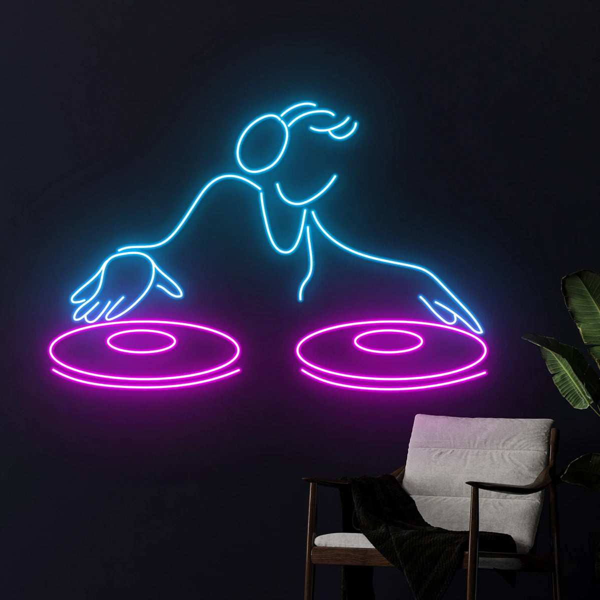 DJ Neon Sign Music Led Light