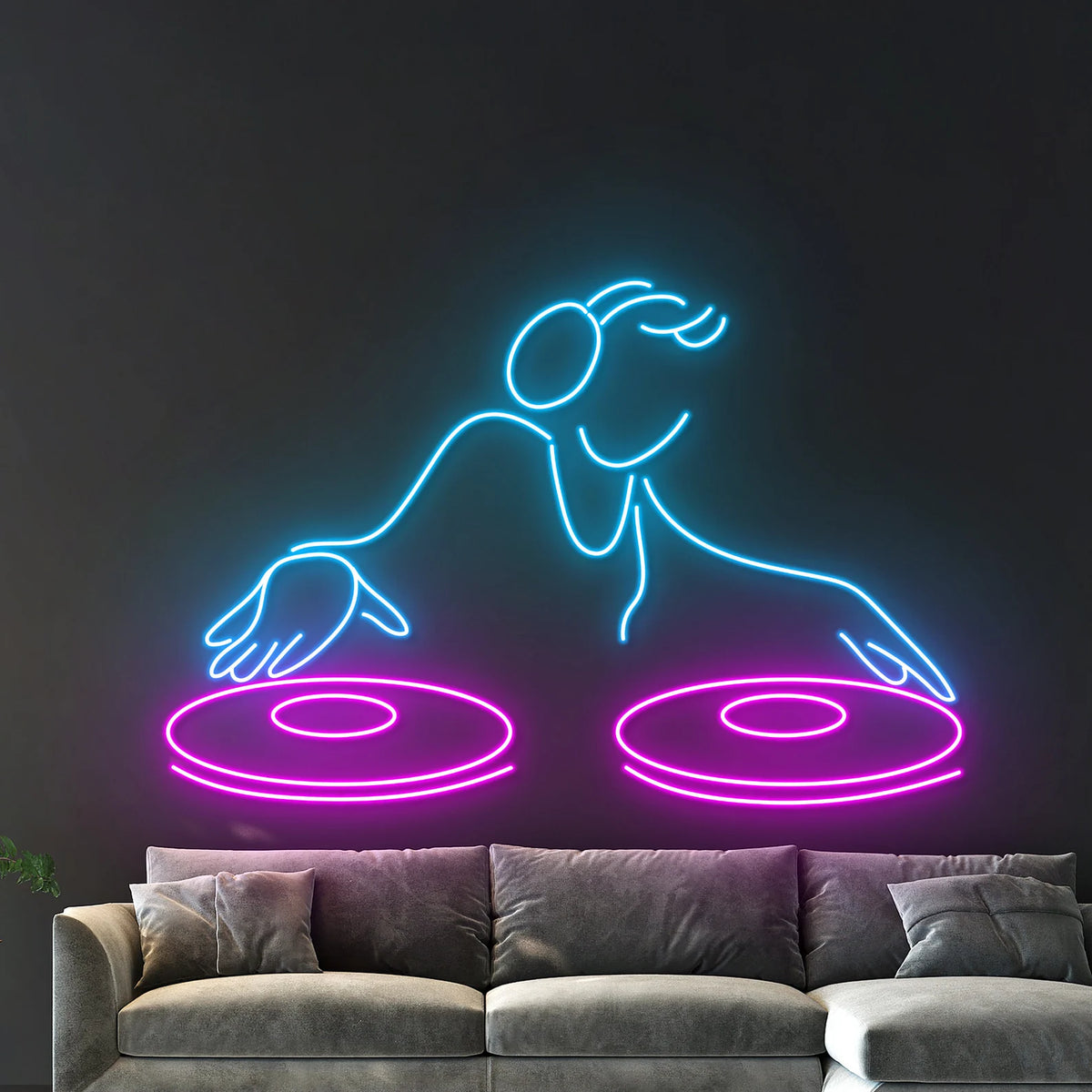 DJ Neon Sign Music Led Light
