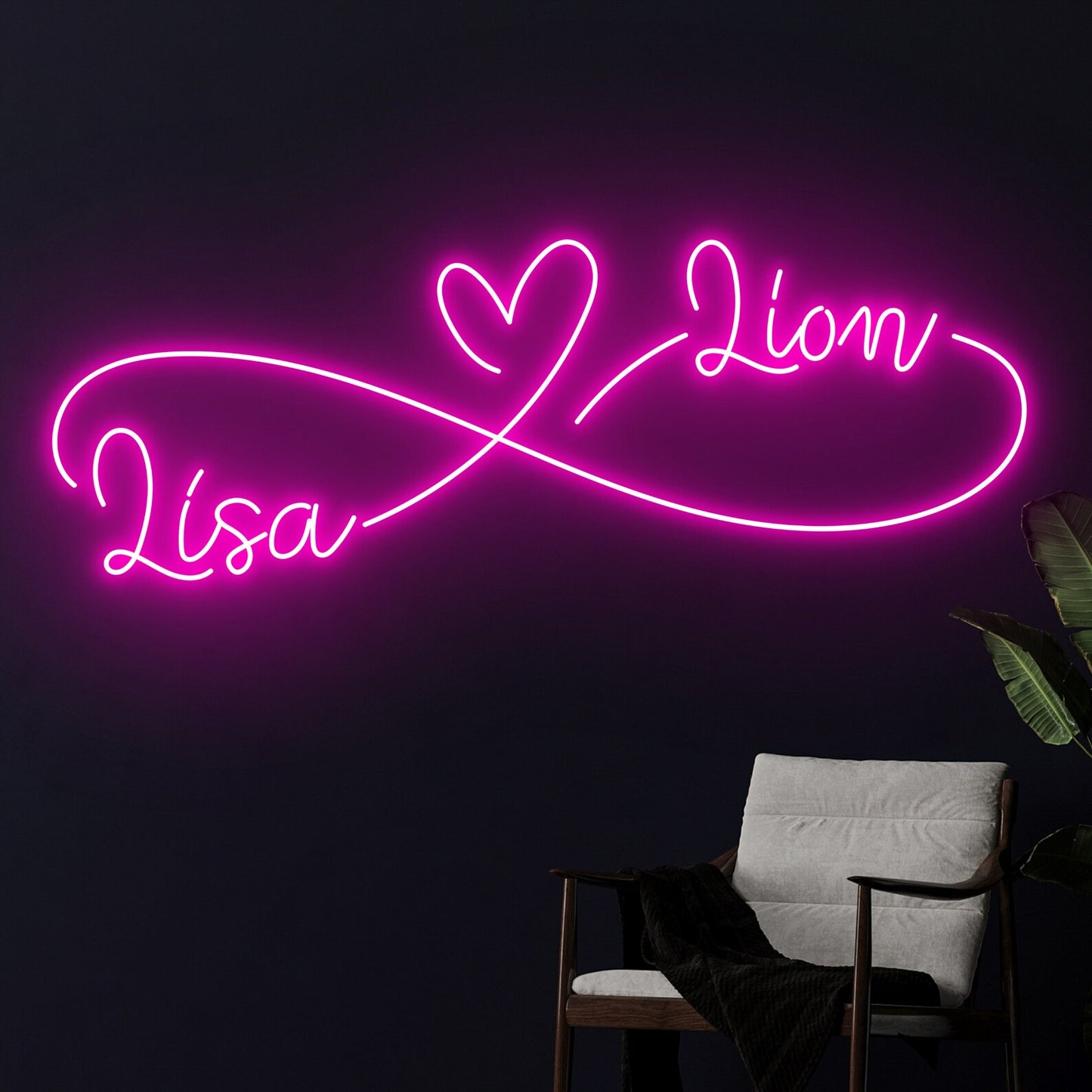 Custom Couple Name Neon Sign