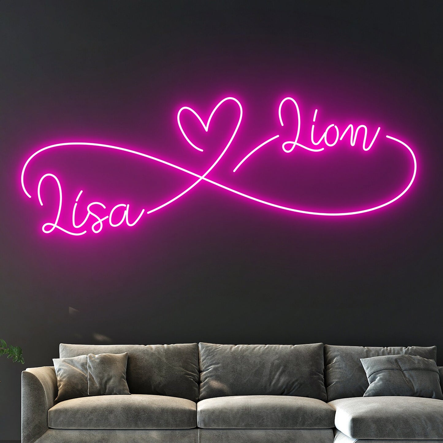 Custom Couple Name Neon Sign