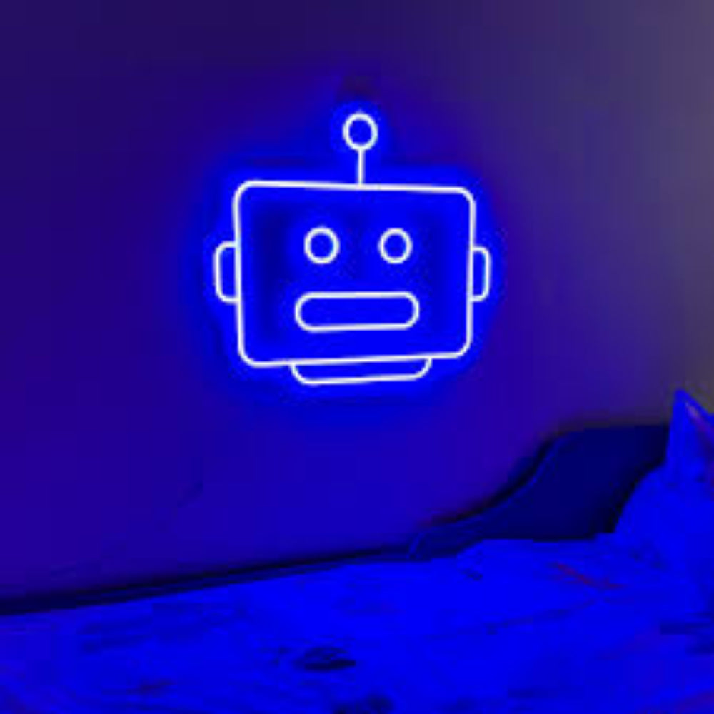 LED Robot Light Sign