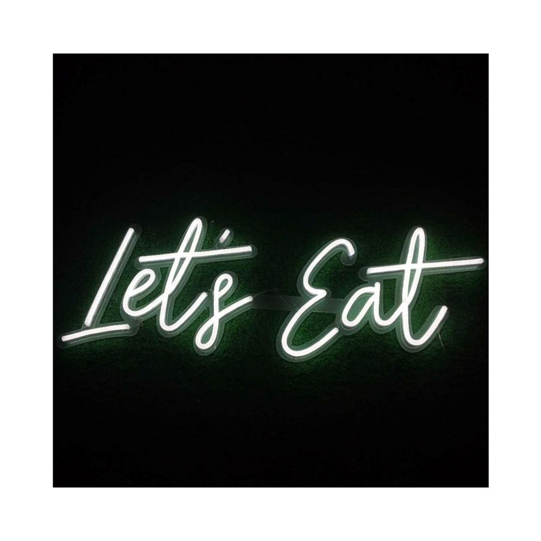 Let's Eat LED Light Sign