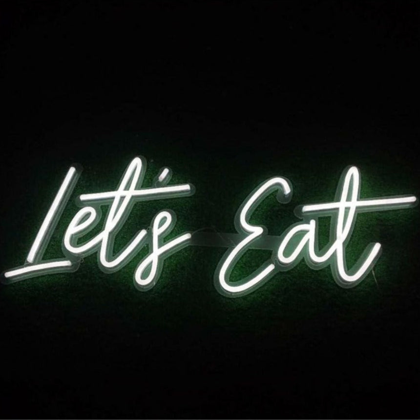 Let's Eat LED Light Sign