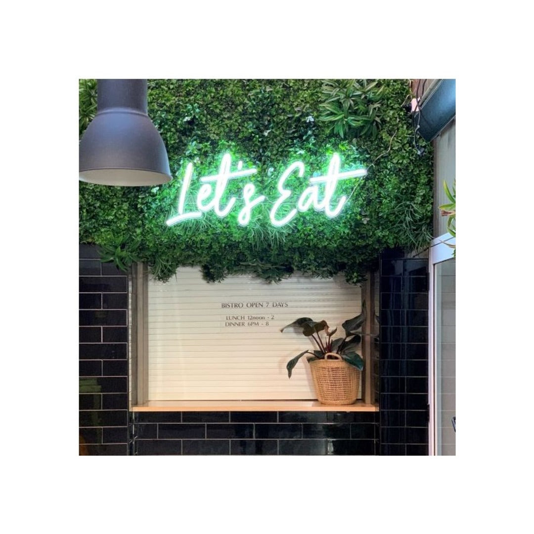 Let's Eat LED Light Sign