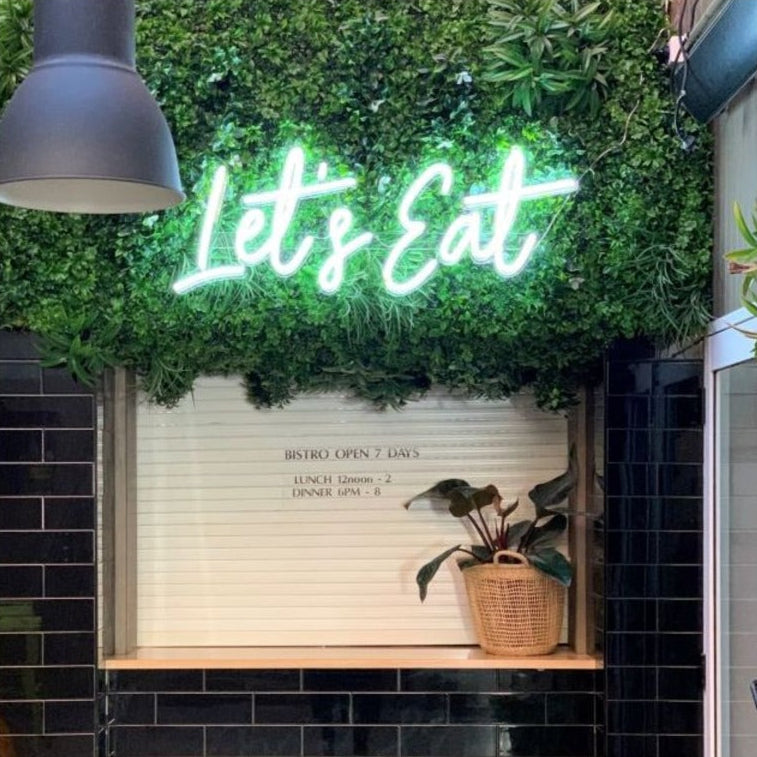 Let's Eat LED Light Sign