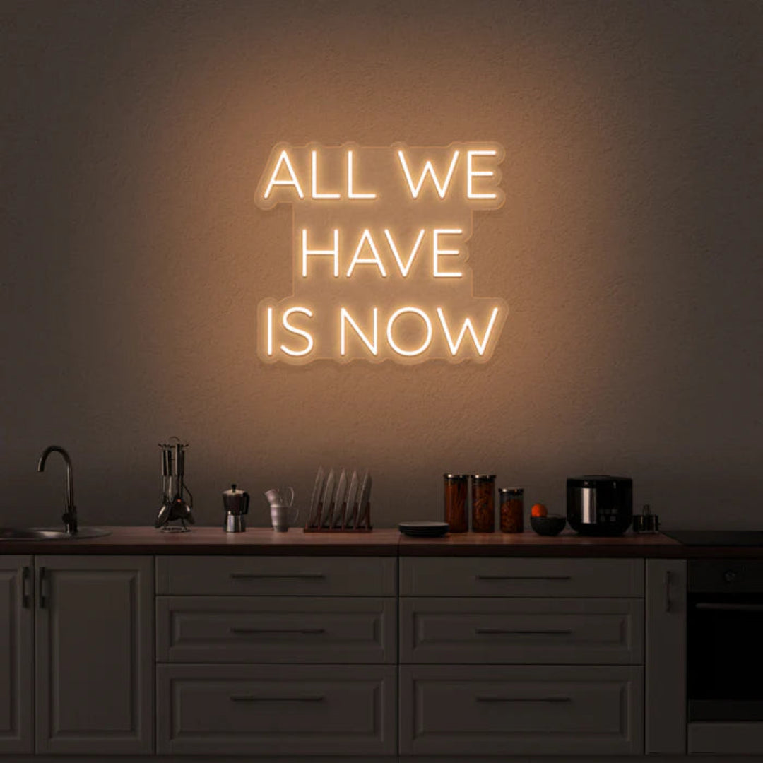 ALL WE HAVE IS NOW Neon Sign