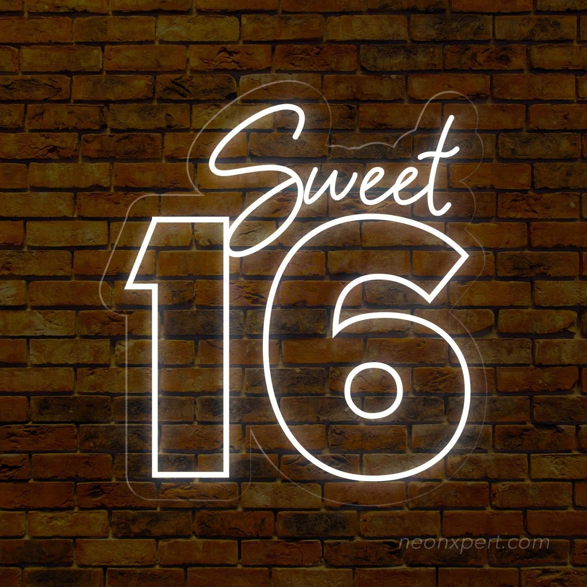 Sweet 16 Large Neon Sign