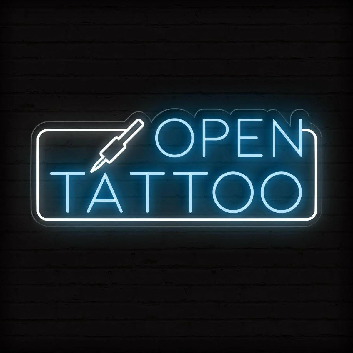Tattoo Open Neon Sign - LED Light Decor