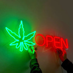 Weed Open Neon Sign