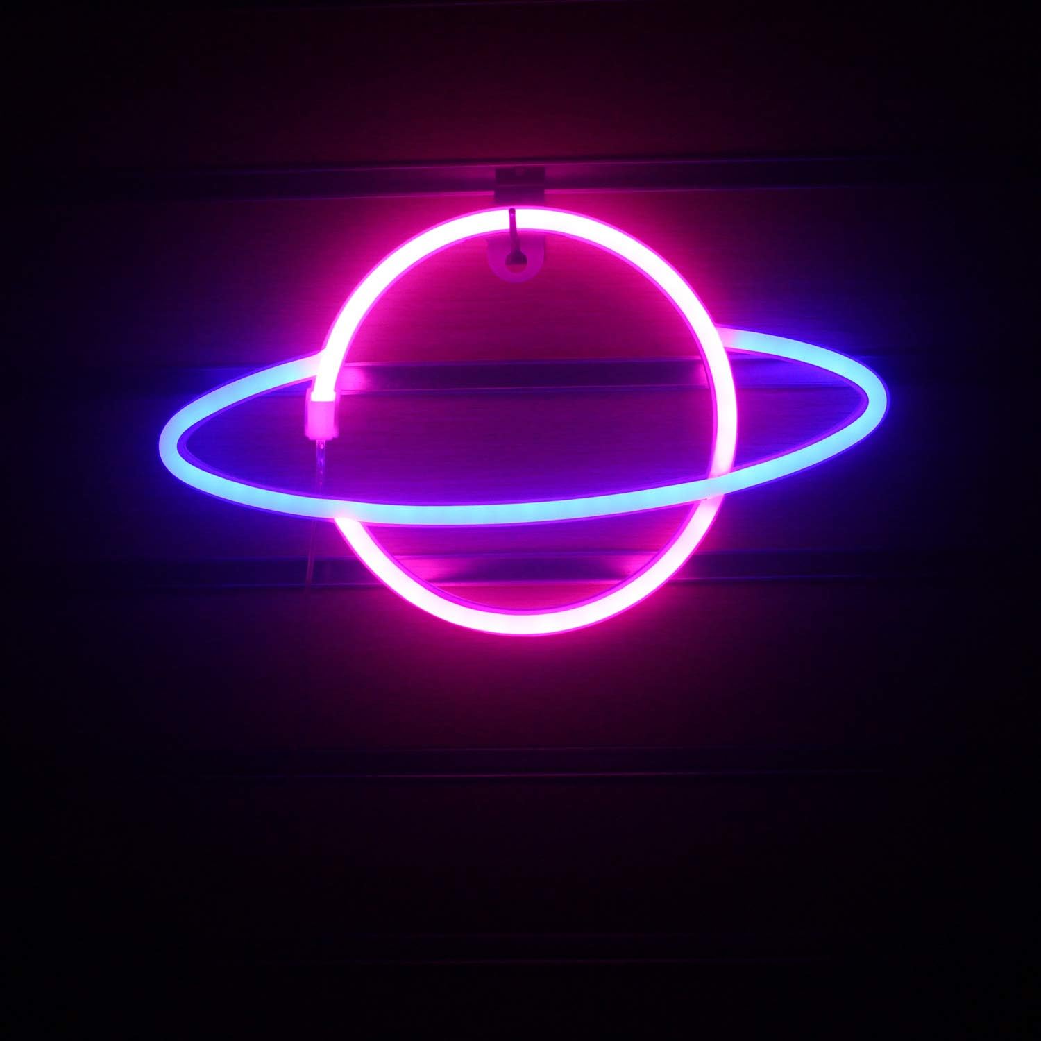 Retro Spaceship Neon Light